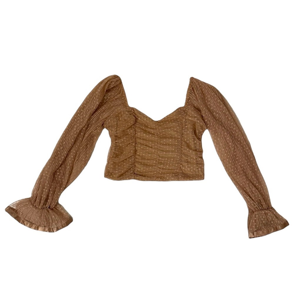 NWT Love X Design Gold Long Sleeve Top
